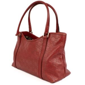 Gucci Red Guccissima leather Tote Bag purse
